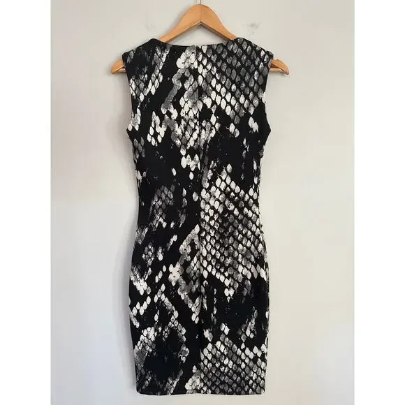 Rinascimento Made In Italy Womens Size S Dress Sleeveless Bodycon Print - Picture 4 of 10